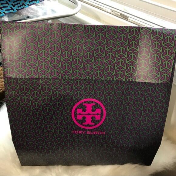 Tory Burch Emerson Large Double Zip Top Saffiano Leather Tote Bag - Picture 3 of 5